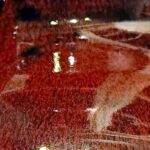 Kaki-glasur på keramik