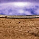 keramik violet skål med is-glasur